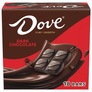 Dove Dark Chocolate, Full Size, 1.44 oz, 18 ct