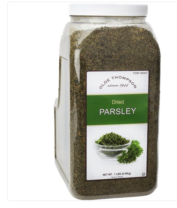 Olde Thompson Dried Parsley, 0.75 lb in Clear Jar