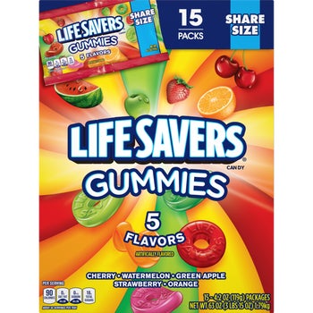 Life Savers Share Size Gummies, 5 Flavors, 4.2 oz, 15 ct