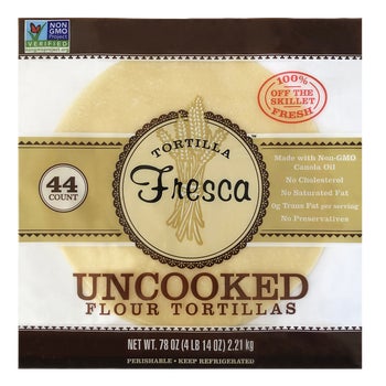 Tortilla Fresca Uncooked Flour Tortillas, 44 ct