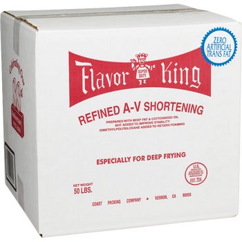 Flavor King Refined A-V Shortening, 50 lbs