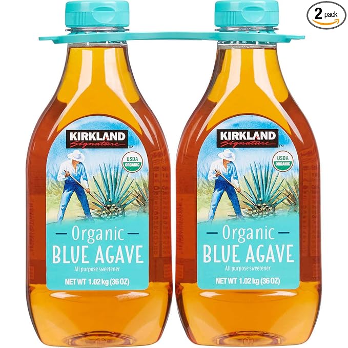 Kirkland Signature Organic Blue Agave All Purpose Sweetener, 36oz Bottle (Pack Of 2, Total of 72 Oz)