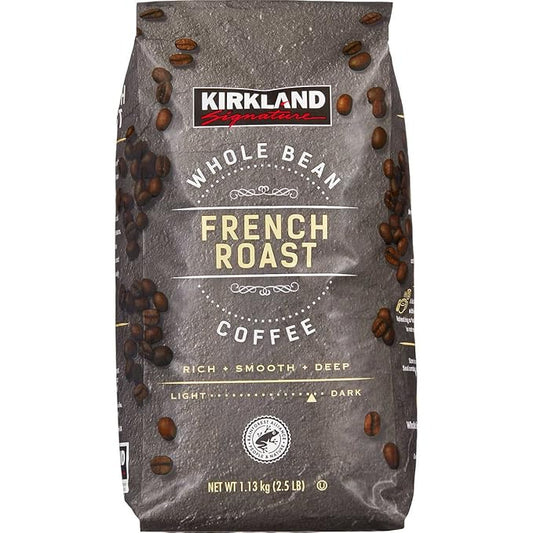 Kirkland Signature Whole Bean Coffee, French Roast, 2.5 lbs