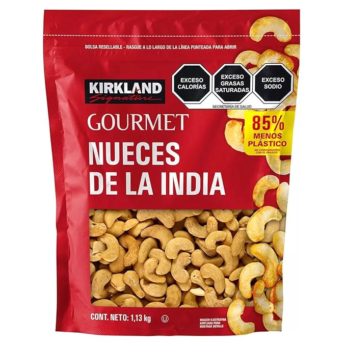 Sea Salt salted whole Cashews, 40 OZ (2.5 LBS, 1.13 kg) Extra Fancy, Kirkland