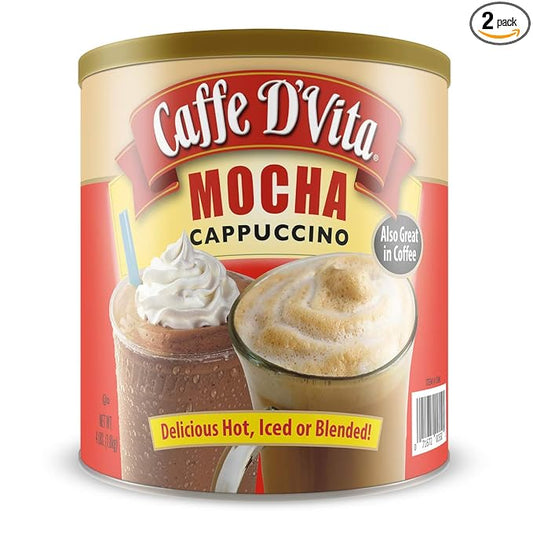 Caffe D'Vita Mocha Cappuccino Hot or Iced 4 lbs (2 pack)