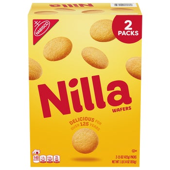 Nilla Wafers Cookies, Vanilla, 15 oz, 2 ct