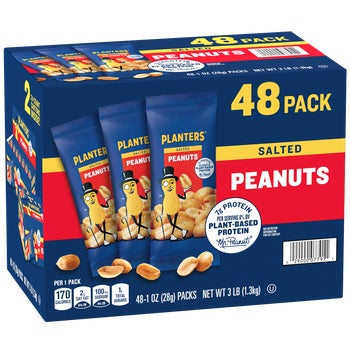 Planters Peanuts, Salted, 1 oz, 48 ct