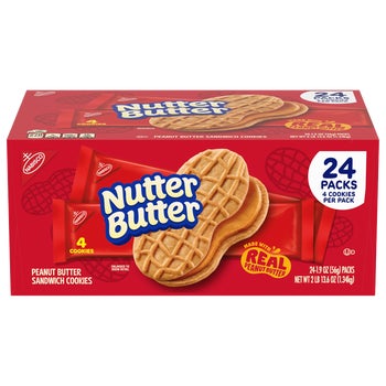 Nutter Butter Cookies, 1.9 oz, 24 ct