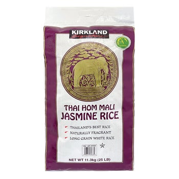 Kirkland Signature Thai Hom Mali Jasmine Rice, Long Grain, 25 lbs