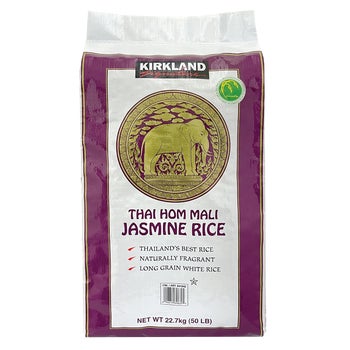Kirkland Signature Thai Hom Mali Jasmine Rice, Long Grain, 50 lbs