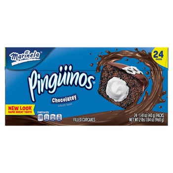 Marinela Pingüinos Chocolate Crème-Filled Cupcakes, 1.41 oz, 24 ct