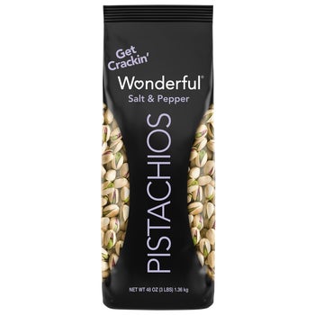 Wonderful Pistachios, Salt & Pepper, In-Shell, 3 lbs