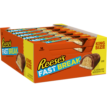 Reese's Fast Break, King Size, 3.5 oz, 18 ct