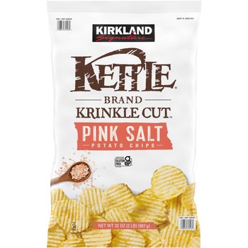 Kirkland Signature Krinkle Cut Kettle Chips, Himalayan Salt, 32 oz