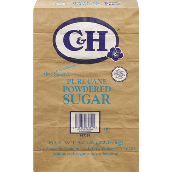 C&H Pure Cane Sugar, Confectioners Powdered, 50 lbs