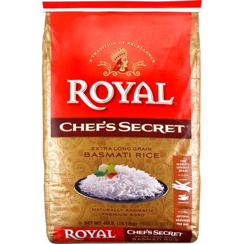 Royal Chef's Secret Basmati Rice, Extra Long Grain, 40 lbs