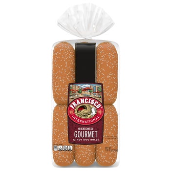 Francisco Gourmet Seeded Hot Dog Rolls, 12 ct