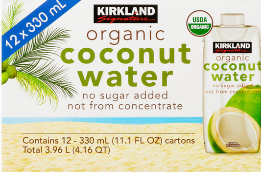 Kirkland Signature Organic Coconut Water, 11.1 oz (Pack of 12) by LOS