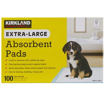 Kirkland Signature Absorbent Pads, Extra-Large, 100 ct