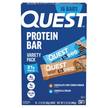 Quest Nutrition Protein Bar, Variety Pack, 2.12 oz, 16 ct